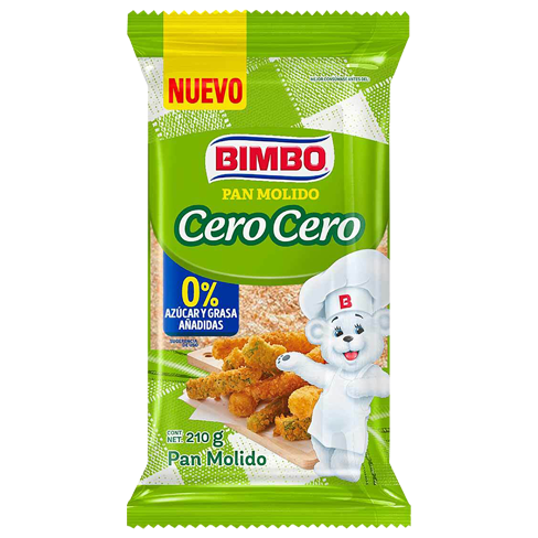 Pan Molido Bimbo 210Gr Cero Cero                            