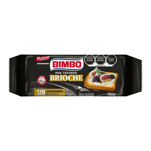Pan Bimbo 210Gr Tostado Brioche