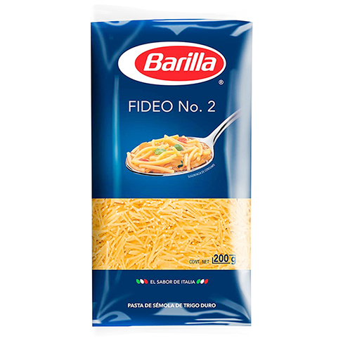 Sopa Barilla 200Gr Fideo #2                                                                         