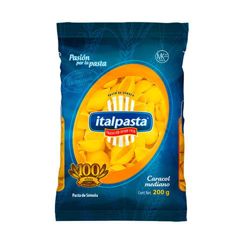 Sopa Italpasta 200Gr Caracol Mediano                           