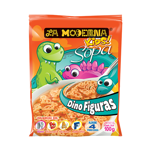 Sopa Moderna Kids 100Gr Dinosaurios