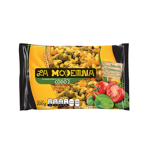 Sopa Moderna 200Gr Vegetales Codo #2                                                                