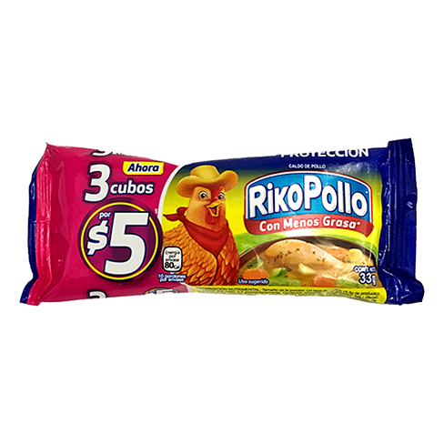 Rikopollo 3 Cubos Caldo De Pollo                                                                    