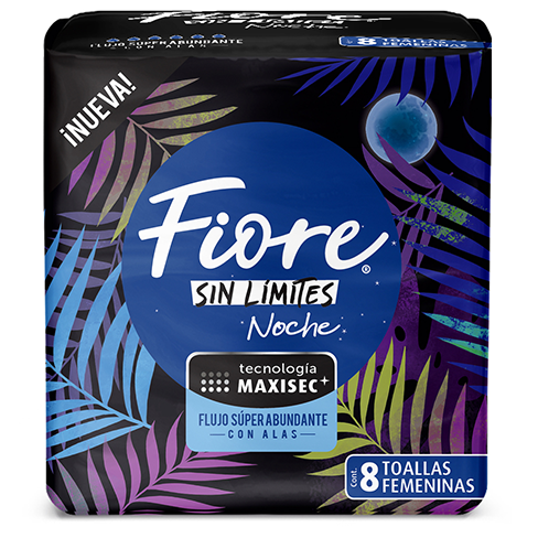 Toalla Femenina Fiore 8Pz Con Alas Nocturna