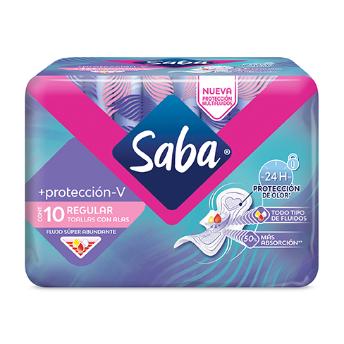 Toalla Femenina Saba 10Pz Proteccion