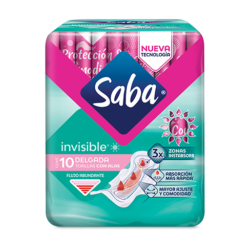 Toalla Femenina Saba Inv.10Pz C/a