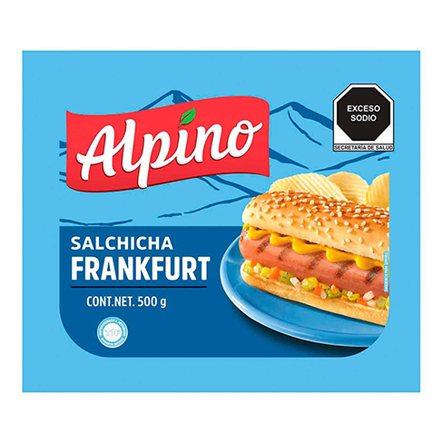 Salchicha De Pavo Frankfort Alpino 500Gr                                                            