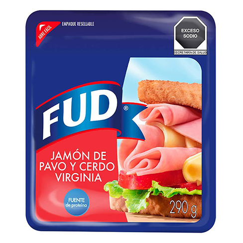 Jamón De Pavo Y Cerdo Virginia Fud 290Gr